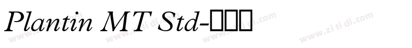 Plantin MT Std字体转换 Plantin MT Std字体转换